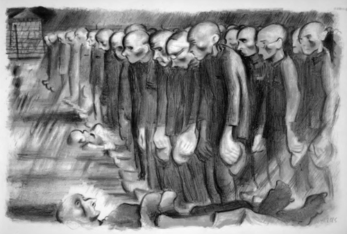 D2 - Serie di 14 litografie dell'artista Leo Haas sopravvissuto all'Olocausto